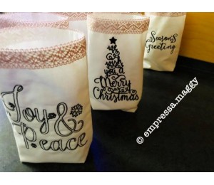 ITH Stickdatei - Lichtbeutel Weihnachts Sprüche